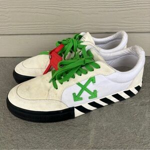 Off-White 2.0 Vulc Sneakers White Green 🔥